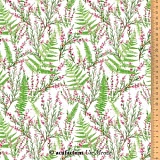 Ткань "Папоротники и вереск", ширина 145см, 100% хлопок, Acufactum Ute Menze, 3523-829