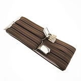 Подтяжки Sport 120см 35мм коричневая полоса, бежевый цв. 944553