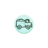 Пуговица, размер 15мм, пластик, Dill, 281245/15-12