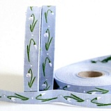 Купить недорого   Тесьма декоративная "Подснежники", ширина 10мм, Acufactum Ute Menze,  в интернет магазине Фэмили хоби