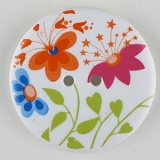 Пуговица, размер 25мм, пластик, Dill, 341237/25-12