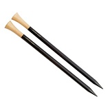 Спицы прямые "Lantern Moon" 3,5мм/25см, эбеновое дерево, черный, 2шт в упаковке, KnitPro, 350163